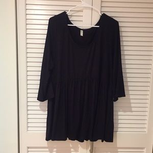 Black baby doll shirt